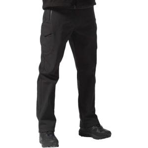 imageFREE SOLDIER Mens Outdoor Softshell Fleece Lined Cargo Pants Snow Ski Hiking Pants with BeltBlack