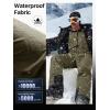 imageFREE SOLDIER Mens Insulated Waterproof Snow Bibs Ski OverallsArmy Green
