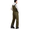 imageFREE SOLDIER Mens Insulated Waterproof Snow Bibs Ski OverallsArmy Green