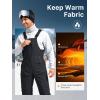 imageFREE SOLDIER Mens Insulated Waterproof Snow Bibs Ski OverallsBlack