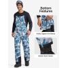 imageFREE SOLDIER Mens Insulated Waterproof Snow Bibs Ski OverallsCamo Blue