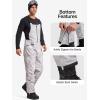 imageFREE SOLDIER Mens Insulated Waterproof Snow Bibs Ski OverallsCamo White