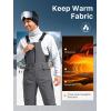 imageFREE SOLDIER Mens Insulated Waterproof Snow Bibs Ski OverallsGray