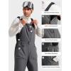 imageFREE SOLDIER Mens Insulated Waterproof Snow Bibs Ski OverallsGray