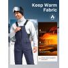 imageFREE SOLDIER Mens Insulated Waterproof Snow Bibs Ski OverallsMidnight Navy