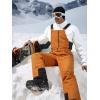 imageFREE SOLDIER Mens Insulated Waterproof Snow Bibs Ski OverallsOrange