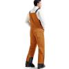 imageFREE SOLDIER Mens Insulated Waterproof Snow Bibs Ski OverallsOrange