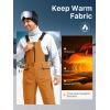 imageFREE SOLDIER Mens Insulated Waterproof Snow Bibs Ski OverallsOrange