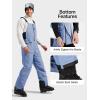 imageFREE SOLDIER Mens Insulated Waterproof Snow Bibs Ski OverallsTitanium Blue