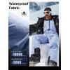 imageFREE SOLDIER Mens Insulated Waterproof Snow Bibs Ski OverallsTitanium Blue