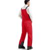 imageFREE SOLDIER Mens Insulated Waterproof Snow Bibs Ski OverallsUrban Red