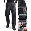 imageFREE SOLDIER Mens Warm Utility Puffy Quilted Insulated Pants Windproof Winter PantsBlack