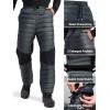 imageFREE SOLDIER Mens Warm Utility Puffy Quilted Insulated Pants Windproof Winter PantsGray