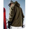 imageFREE SOLDIER Mens Waterproof Ski Jacket Fleece Lined Warm Winter Snow Coat with Hood Fully Taped SeamsArmy Green