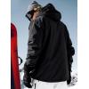 imageFREE SOLDIER Mens Waterproof Ski Jacket Fleece Lined Warm Winter Snow Coat with Hood Fully Taped SeamsBlack