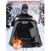 imageFREE SOLDIER Mens Waterproof Ski Jacket Fleece Lined Warm Winter Snow Coat with Hood Fully Taped SeamsCharcoal Gray