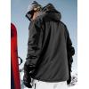 imageFREE SOLDIER Mens Waterproof Ski Jacket Fleece Lined Warm Winter Snow Coat with Hood Fully Taped SeamsGray Black