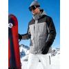 imageFREE SOLDIER Mens Waterproof Ski Jacket Fleece Lined Warm Winter Snow Coat with Hood Fully Taped SeamsHeather Gray