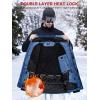 imageFREE SOLDIER Mens Waterproof Ski Jacket Fleece Lined Warm Winter Snow Coat with Hood Fully Taped SeamsIndigo Blue