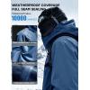 imageFREE SOLDIER Mens Waterproof Ski Jacket Fleece Lined Warm Winter Snow Coat with Hood Fully Taped SeamsIndigo Blue