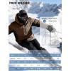 imageFREE SOLDIER Mens Waterproof Ski Jacket Fleece Lined Warm Winter Snow Coat with Hood Fully Taped SeamsNut Brown