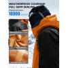 imageFREE SOLDIER Mens Waterproof Ski Jacket Fleece Lined Warm Winter Snow Coat with Hood Fully Taped SeamsOrange