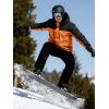 imageFREE SOLDIER Mens Waterproof Ski Jacket Fleece Lined Warm Winter Snow Coat with Hood Fully Taped SeamsOrange