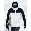 imageFREE SOLDIER Mens Waterproof Ski Jacket Fleece Lined Warm Winter Snow Coat with Hood Fully Taped SeamsWhite Black