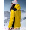 imageFREE SOLDIER Womens Waterproof Ski Snow Jacket Warm Fleece Lined Winter Rain Jacket with Hood Fully Taped SeamsGinger Yellow