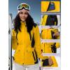imageFREE SOLDIER Womens Waterproof Ski Snow Jacket Warm Fleece Lined Winter Rain Jacket with Hood Fully Taped SeamsGinger Yellow