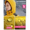 imageFREE SOLDIER Womens Waterproof Ski Snow Jacket Warm Fleece Lined Winter Rain Jacket with Hood Fully Taped SeamsGinger Yellow