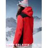 imageFREE SOLDIER Womens Waterproof Ski Snow Jacket Warm Fleece Lined Winter Rain Jacket with Hood Fully Taped SeamsUrban Red