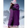 imageFREE SOLDIER Womens Waterproof Ski Snow Jacket Warm Fleece Lined Winter Rain Jacket with Hood Fully Taped SeamsViolet Purple