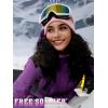 imageFREE SOLDIER Womens Waterproof Ski Snow Jacket Warm Fleece Lined Winter Rain Jacket with Hood Fully Taped SeamsViolet Purple