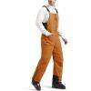 imageFREE SOLDIER Mens Insulated Waterproof Snow Bibs Ski OverallsOrange