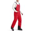 imageFREE SOLDIER Mens Insulated Waterproof Snow Bibs Ski OverallsUrban Red