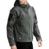 imageFREE SOLDIER Mens Outdoor Waterproof Soft Shell Hooded Military Tactical JacketLoden Green