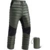 imageFREE SOLDIER Mens Warm Utility Puffy Quilted Insulated Pants Windproof Winter PantsGreen