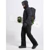 imageFREE SOLDIER Mens Waterproof Snow Insulated Pants Winter Skiing Snowboarding Pants with Zipper PocketsBlack
