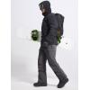 imageFREE SOLDIER Mens Waterproof Snow Insulated Pants Winter Skiing Snowboarding Pants with Zipper PocketsGray