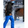 imageFREE SOLDIER Mens Waterproof Snow Insulated Pants Winter Skiing Snowboarding Pants with Zipper PocketsMarina Blue