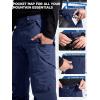 imageFREE SOLDIER Mens Waterproof Snow Insulated Pants Winter Skiing Snowboarding Pants with Zipper PocketsNavy Blue