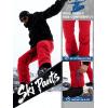 imageFREE SOLDIER Mens Waterproof Snow Insulated Pants Winter Skiing Snowboarding Pants with Zipper PocketsRed