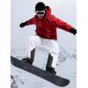imageFREE SOLDIER Mens Waterproof Snow Insulated Pants Winter Skiing Snowboarding Pants with Zipper PocketsWhite