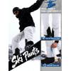 imageFREE SOLDIER Mens Waterproof Snow Insulated Pants Winter Skiing Snowboarding Pants with Zipper PocketsWhite