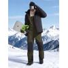 imageFREE SOLDIER Mens Ski Bibs Snow Insulated Waterproof Winter Overalls Ripstop Snowboarding PantsArmy Green