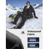 imageFREE SOLDIER Mens Ski Bibs Snow Insulated Waterproof Winter Overalls Ripstop Snowboarding PantsBlack