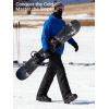 imageFREE SOLDIER Mens Snow Bibs Ski Pants Softshell Waterproof Insulated Warm Snow Pants Windproof Ski Bib OverallsBlack