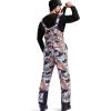 imageFREE SOLDIER Mens Snow Bibs Ski Pants Softshell Waterproof Insulated Warm Snow Pants Windproof Ski Bib OverallsCamo
