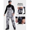 imageFREE SOLDIER Mens Snow Bibs Ski Pants Softshell Waterproof Insulated Warm Snow Pants Windproof Ski Bib OverallsCamo Black